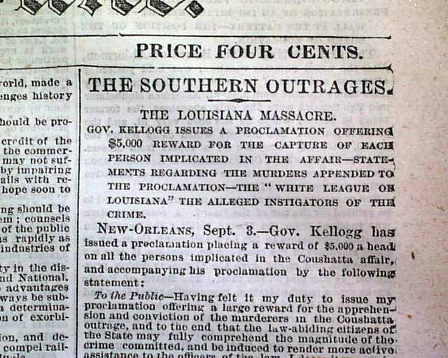 Coushatta massacre... Red River Parish, Louisiana...