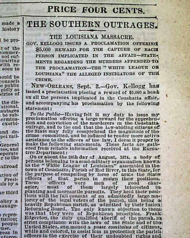 Coushatta massacre... Red River Parish, Louisiana...