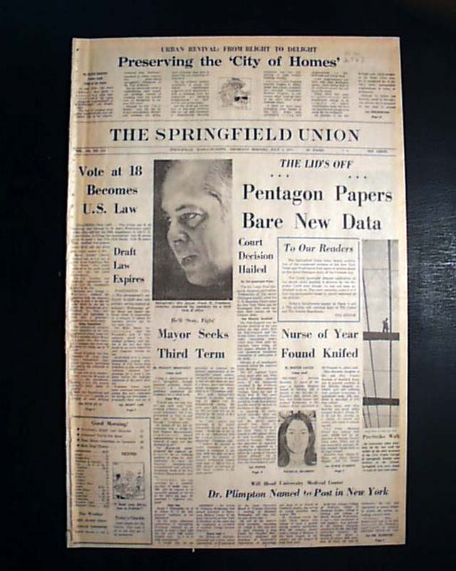 26th Amendment United States Constitution Adopted 18 Voting Age 1971