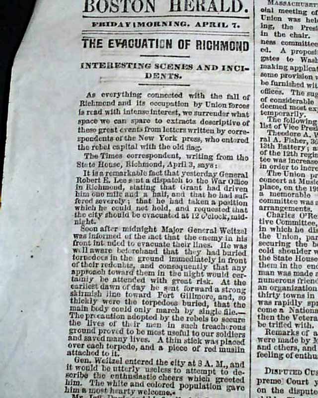 1865 ROBERT E. LEE SURRENDERS ? Gen. Ulysses S. Grant Wins Civil War