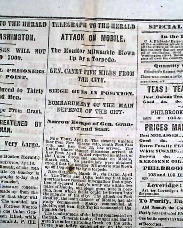 1865 ROBERT E. LEE SURRENDERS ? Gen. Ulysses S. Grant Wins Civil War