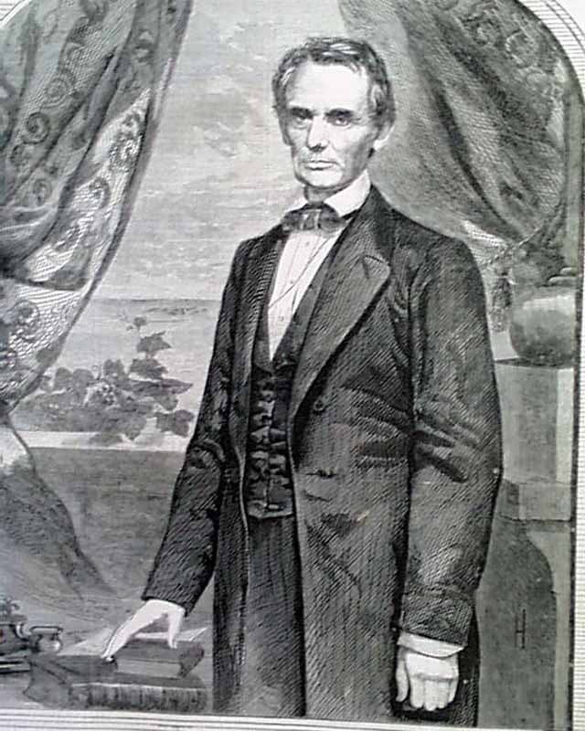 Very early Abraham Lincoln print in a newspaper...  RareNewspapers.com