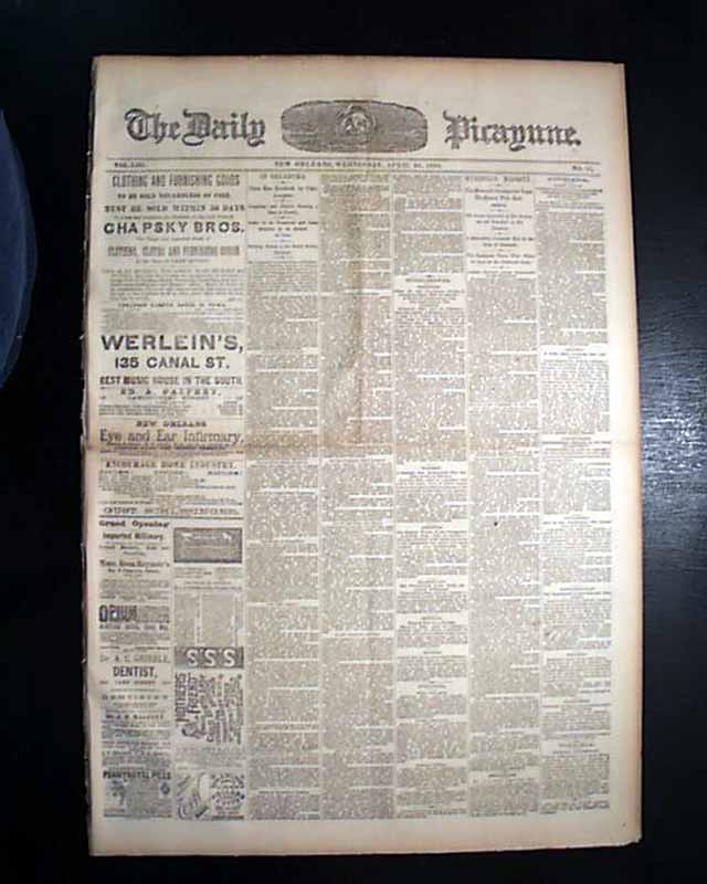 OKLAHOMA LAND RUSH Run Sooners Boomers Cherokee Strip Begins 1889 Old