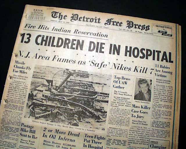 NIKE HERCULES MISSILES Middletown Leonardo NJ Disaster EXPLOSION 1958