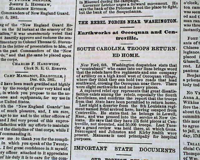 MORRISTOWN TN Tennessee & Independence MO Missouri Civil War 1861 Old Newspaper eBay