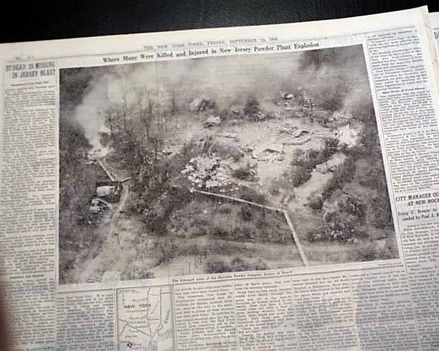 Hercules Powder Co. explosion...