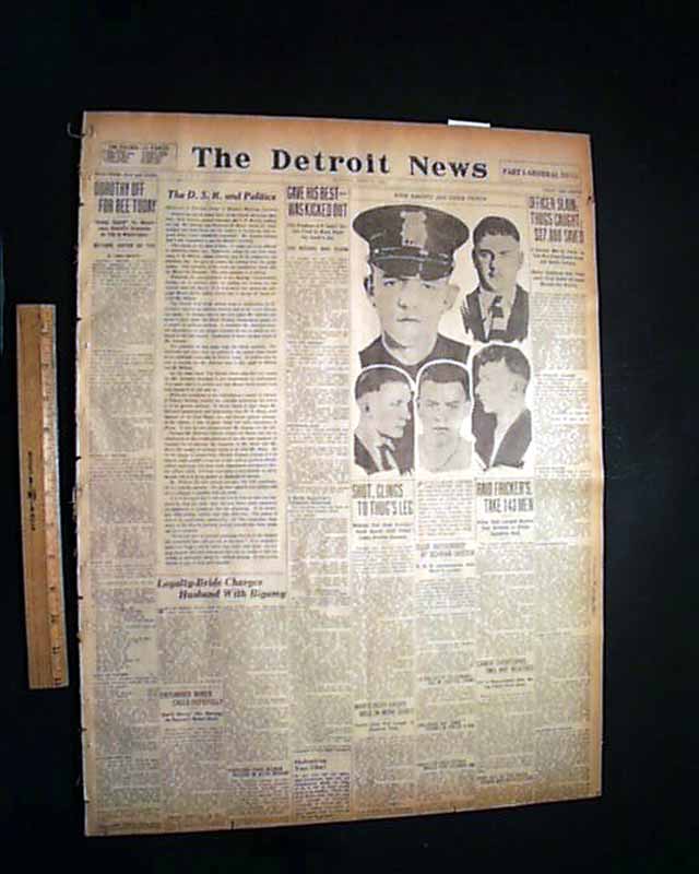 1925 GENNA BROTHERS Gangster War Chicago OLD Newspaper  