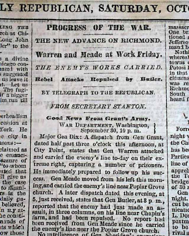 CENTRALIA MASSACRE Missouri w/ Bloody Bill Anderson 1864 Old Civil War
