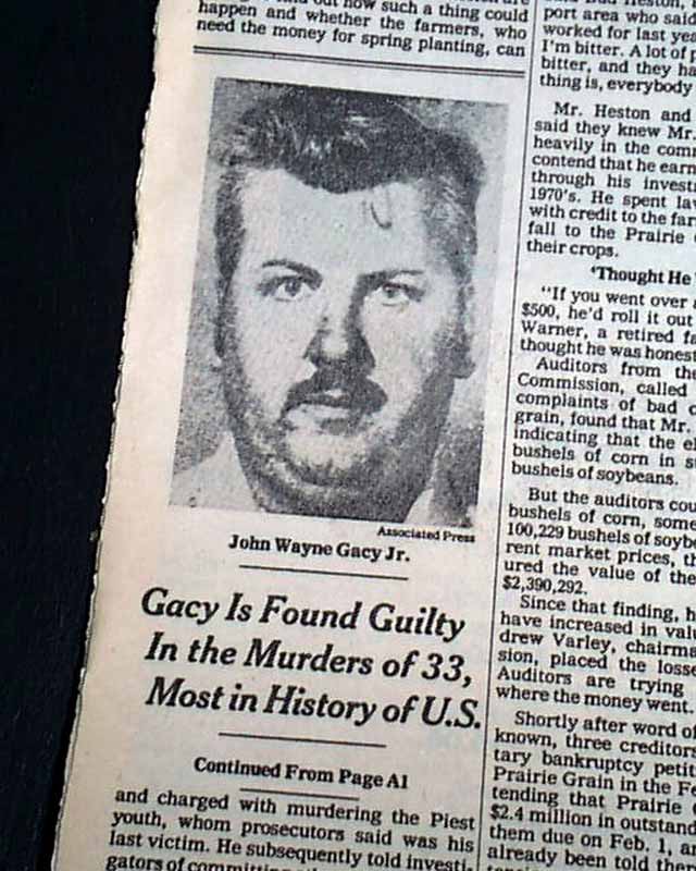 John Wayne Gacy Serial Killer