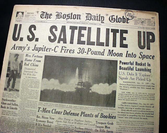 Great 1st United States SATELLITE EXPLORER 1 In Orbit SPACE RACE 1958