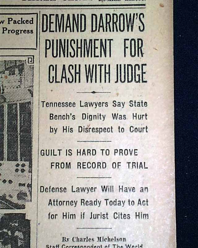 Scopes Monkey Trial 1925....