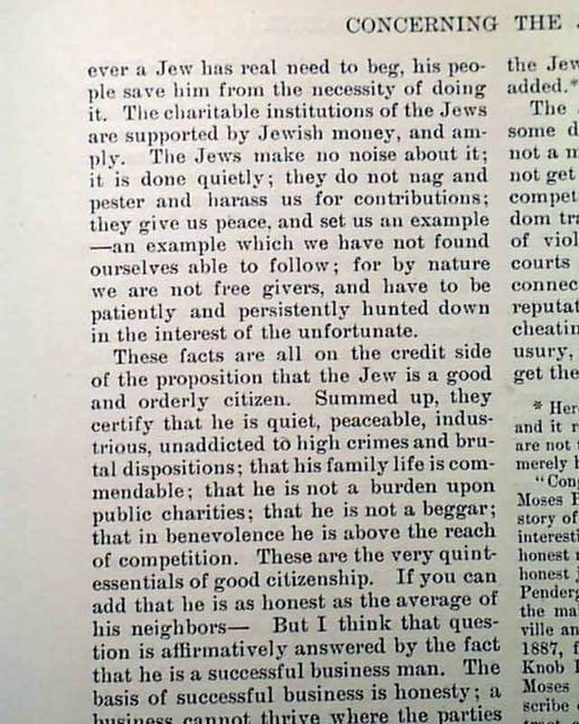 concerning jews essay mark twain 1 pivotal events in jewish history the miracle of jewish survival i n the year 1899, mark twain penned his famous essay concerning the jews, which he later described as his gem in the ocean. concerning jews essay mark twain 1 pivotal events in jewish history the miracle of jewish survival i n the year 1899, mark twain penned his famous essay concerning the jews, which he later described as his gem in the ocean.