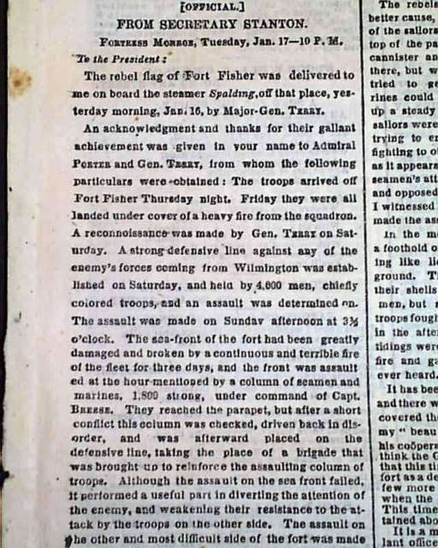 WILLIAM T. SHERMAN'S Special Field Order 15 Branchville SC Civil War