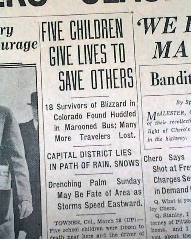 Towner, CO blizzard bus tragedy....