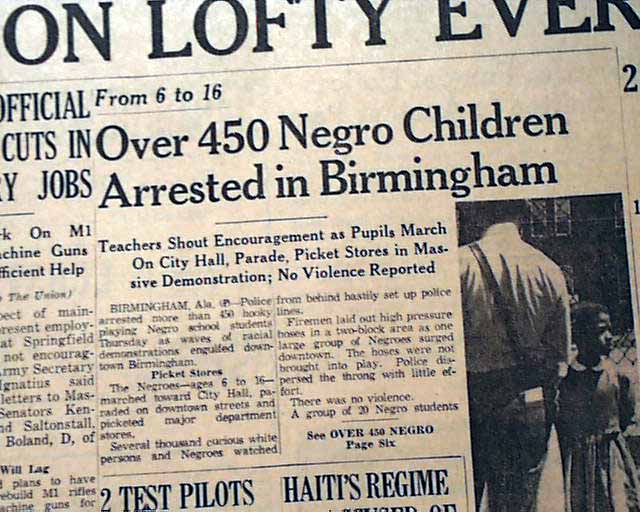 Birmingham, Alabama race riots...