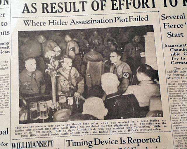 Adolph Hitler Assassination Attempt