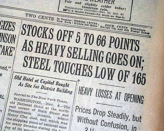 Stock market crash essay