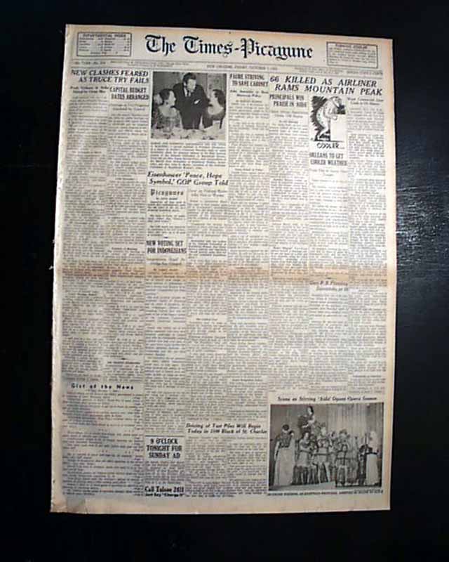 LARAMIE WYOMING United Airlines DC4 Flight 409 Airplane CRASH 1955