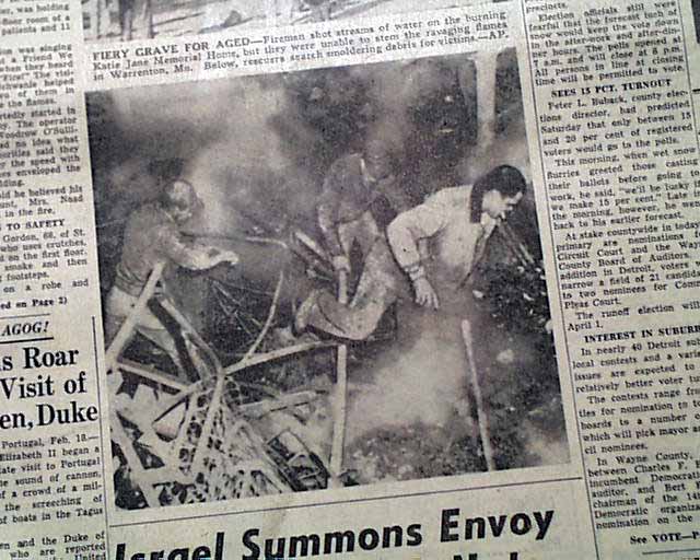 Nursing home fire disaster...