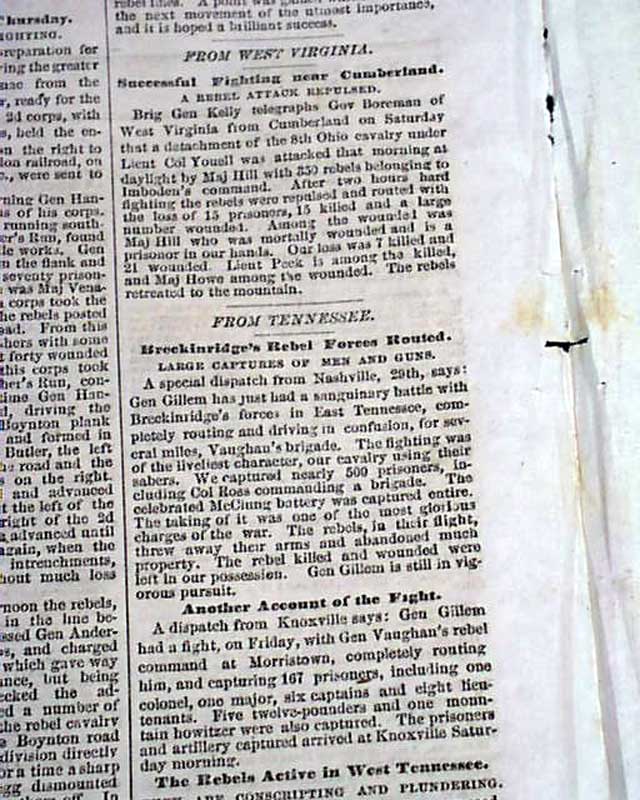 BATTLE OF BOYDTON PLANK ROAD Petersburg VA Virginia 1864 Old Civil War