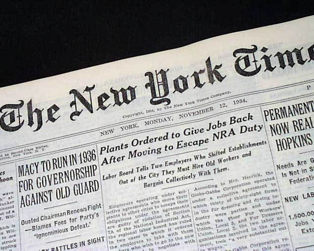 NAZI EUGENIS Germany Sterilization Program on Feebleminded Order 1934 Newspaper eBay