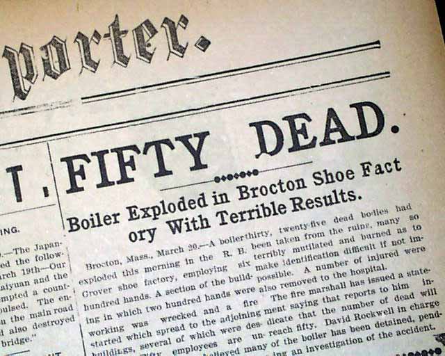 Grover shoe factory disaster&hellip;. Brockton MA