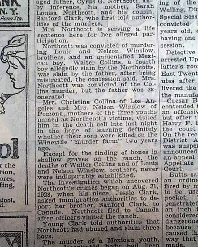 1928 Wineville Chicken Coop murders - RareNewspapers.com