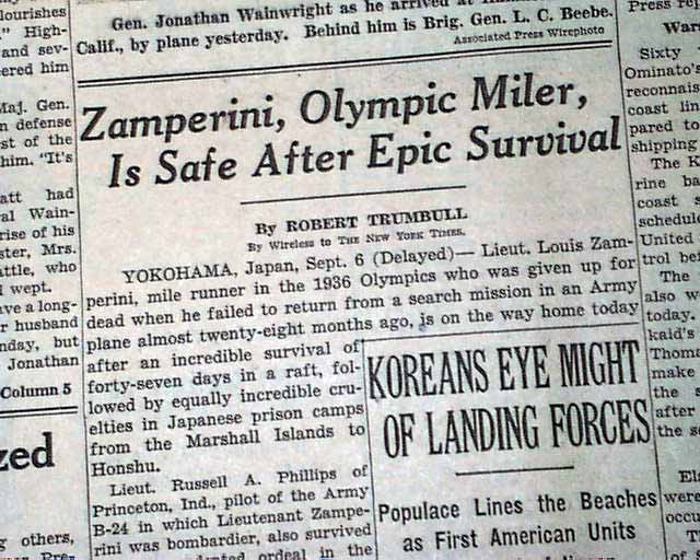 Louis Zamperini is declared "...Safe After Epic Survival