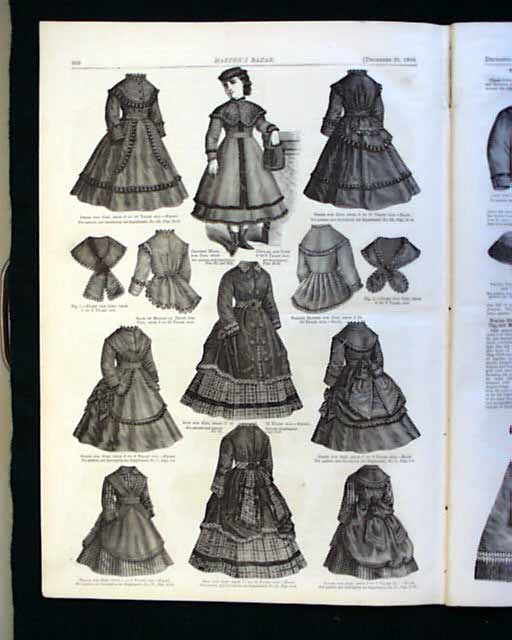 Women's fashion prints from the postCivil War era...