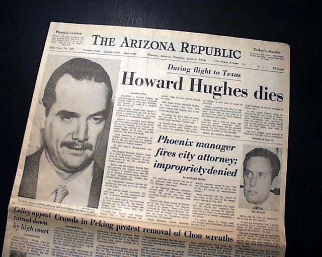 howard hughes dead body