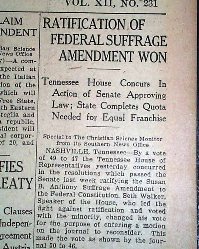 19Th Amendment Essay