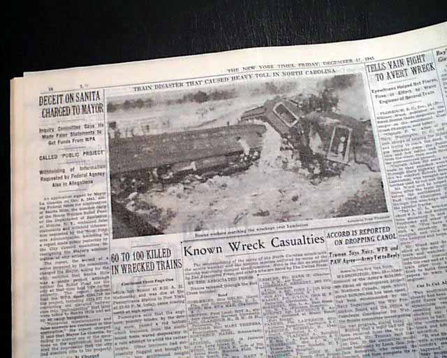 Lumberton NC train wreck disaster...