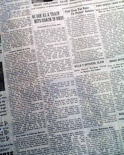 1940 Doodlebug Train Disaster....