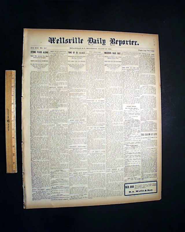 PIERCE CITY MO Negroes Banished Lynchings MISSOURI RACE RIOT 1901 Newspaper eBay