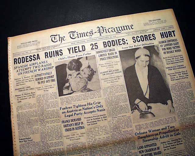 1938 Rodessa, Louisiana tornado...