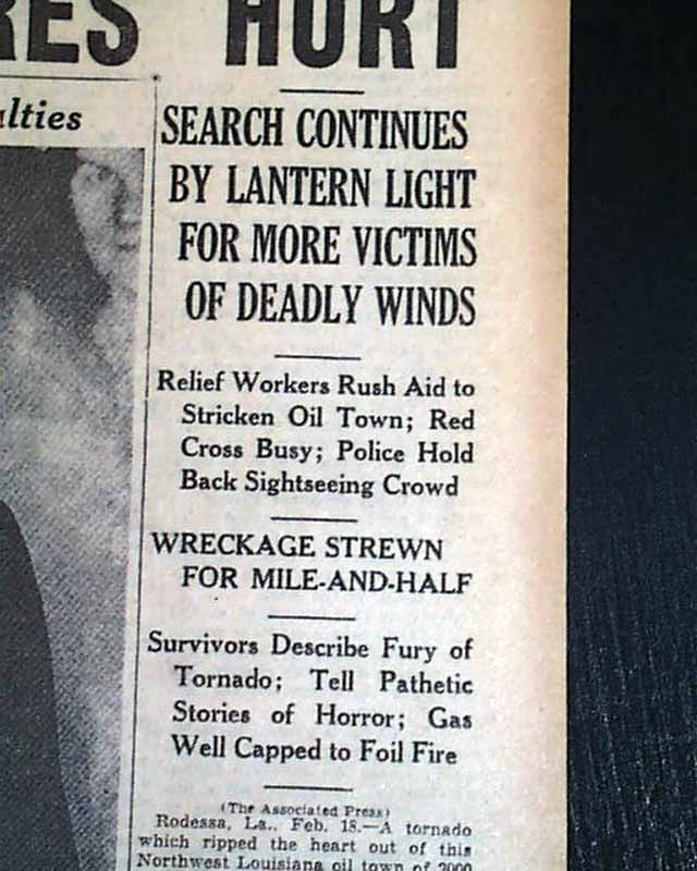 1938 Rodessa, Louisiana tornado...