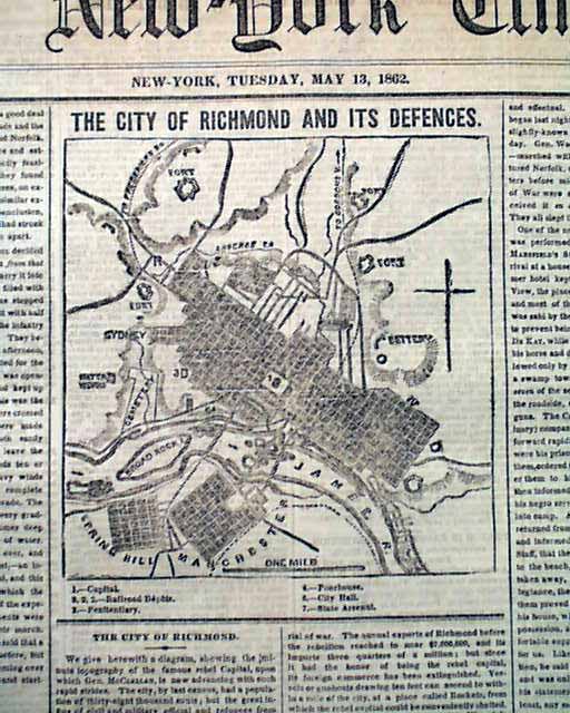 Map of the capital of the Confederacy...