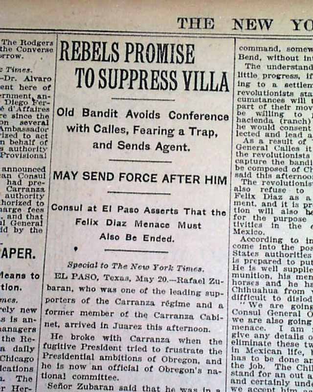 1920 Old Newspaper BATTLE OF MATEWAN Mingo County WV Coal Miners Sid