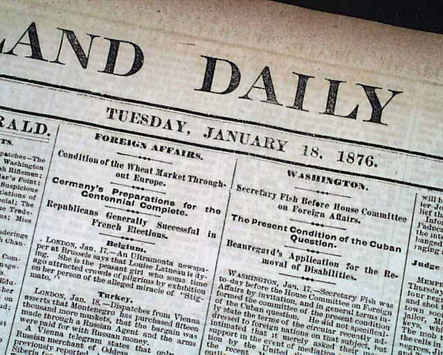 1876 Old Newspaper FRIARS POINT MS Coahoma County Mississippi NEGROES
