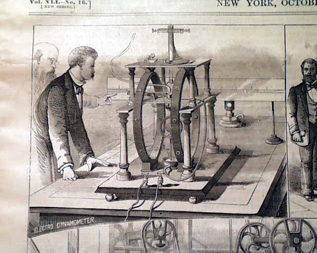 THOMAS EDISON Electrical Generator Prints Magazine