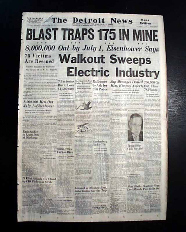 WELCH WV McDowell Co. West Virginia Coal Mine EXPLOSION Disaster 1946