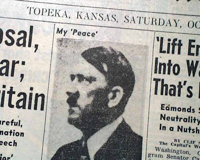 ADOLPH HITLER Reichstag Speech WWII 1939 Old Newspaper | EBay