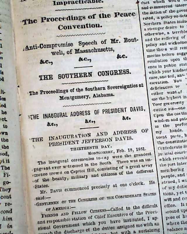 lincoln and davis inaugural addresses President abraham lincoln and jefferson davis confederacy, were inaugurated just several weeks apart these excerpts from their inaugural addresses will help you. lincoln and davis inaugural addresses President abraham lincoln and jefferson davis confederacy, were inaugurated just several weeks apart these excerpts from their inaugural addresses will help you.