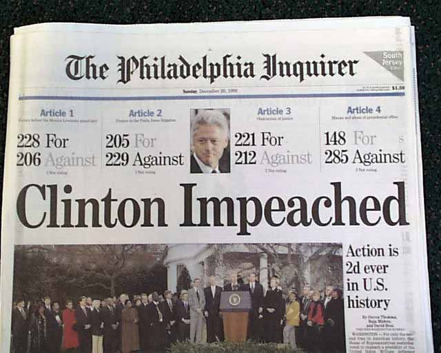 Clinton Impeached...