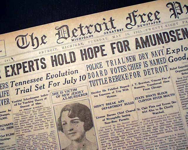 John T. Scopes indicted...