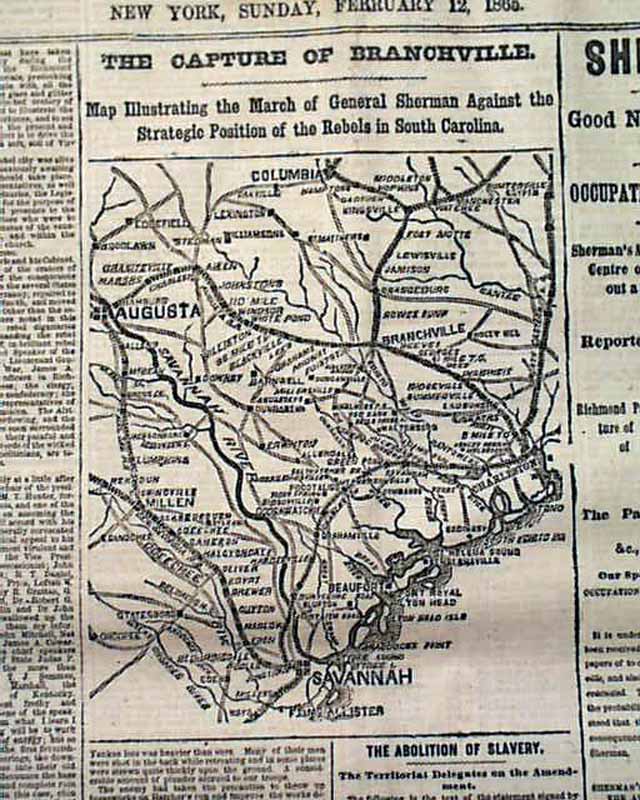 Branchville SC in 1865....