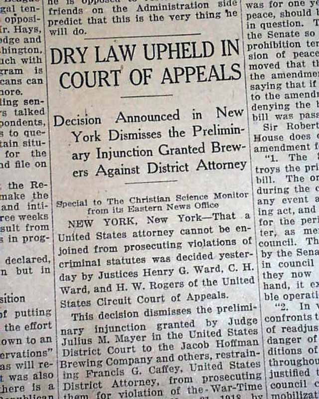 an overview of the effects of prohibition in the united states The prohibition era temperance movements had swept through portions of the united states throughout the 19th century the act took effect on june 30. an overview of the effects of prohibition in the united states The prohibition era temperance movements had swept through portions of the united states throughout the 19th century the act took effect on june 30.
